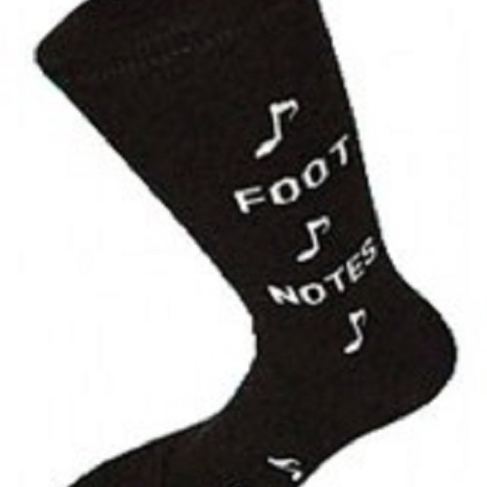 Foot Note Socks - Picture 2 of 2